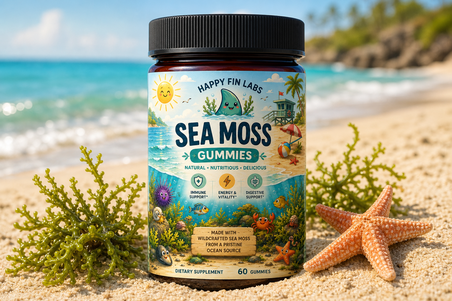Happy Fin Labs™ Sea Moss Gummies